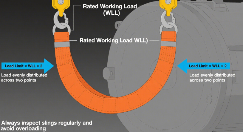Latest company blogs about How to Determine the Load Limits for Choker and Basket Hitches of Webbing Slings?