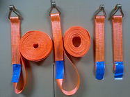 Ratchet straps LC2500 DN EN12195-2  50MM Polyester Blue with ratchet and two double J hook