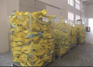 Buy US Yellow Polyester Flat Webbing Sling , 4 Inch ASMEB30.9 Eye To Eye Sling online manufacture