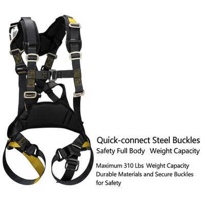 buy Quick-connect Steel Buckles Safety Full Body Harness Maximum 310 Lbs Weight Capacity Durable Materials and Secure Buckles for Safety online manufacture