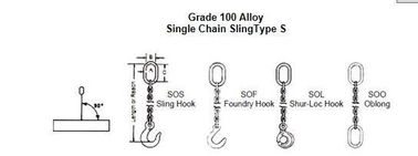 Buy Multi Purpose G100 Lifting Chain Slings , Sling Type Alloy Sling Chain online manufacture