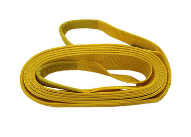 Double Ply Folding Polyester Flat Webbing Sling One Side Lifting Eye Type 3T Webbing Sling