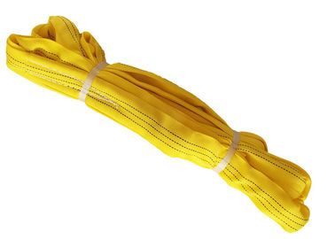 Buy 3t Choke Lifting Cylindrical Objects Polyester Endless Round Sling Yellow Color online manufacture