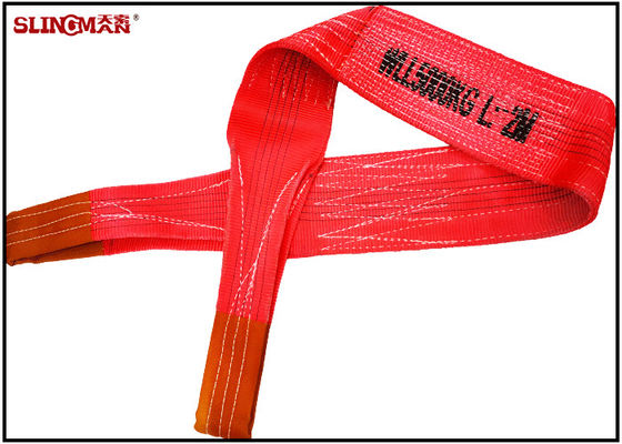 Flat Woven Pattern Eye And Eye Sling Polyester Webbing Lifting Sling Belt