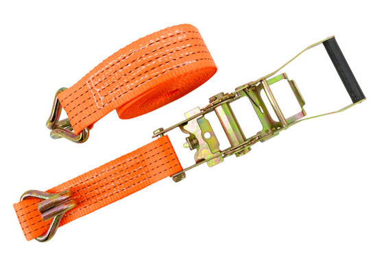 Buy Custom Heavy Duty Car Trailer Ratchet Tie Down Straps 5000KG Capacity online manufacture