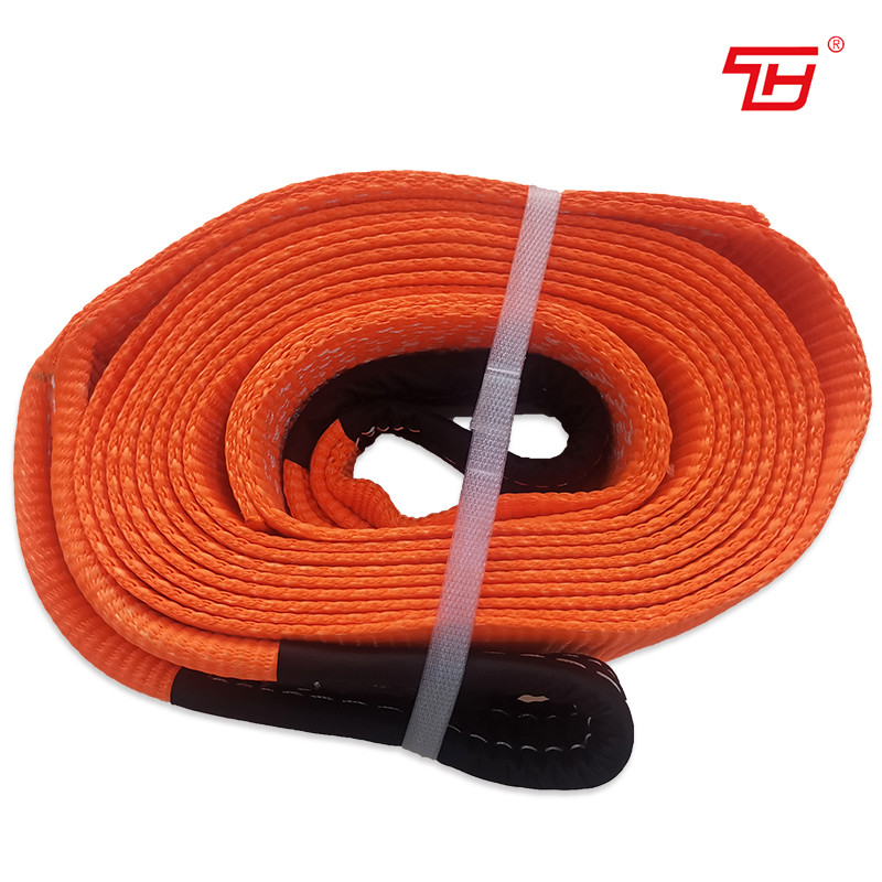12ton Car Traction Nylon Heavy Duty Tow Straps For Truck Recovery