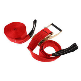 Balance Training Polyester Tight Rope Strap , WLL 30KN Ratchet Strap Tightrope