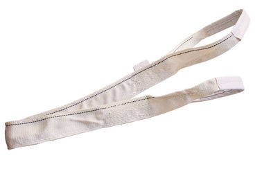 White Color Polyester Flat Webbing Sling TSEWS1000 Double Plies Slings