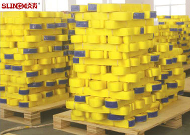 ASMEB30.9 Yellow 2 Inch Flat Webbing Sling High Tenacity For Heavy Goods
